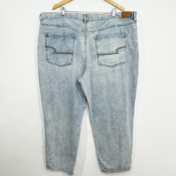 American Eagle Outfitters Pride 90s Boyfriend Jeans Blue Rainbow Casual Size 24 - Picture 11 of 11
